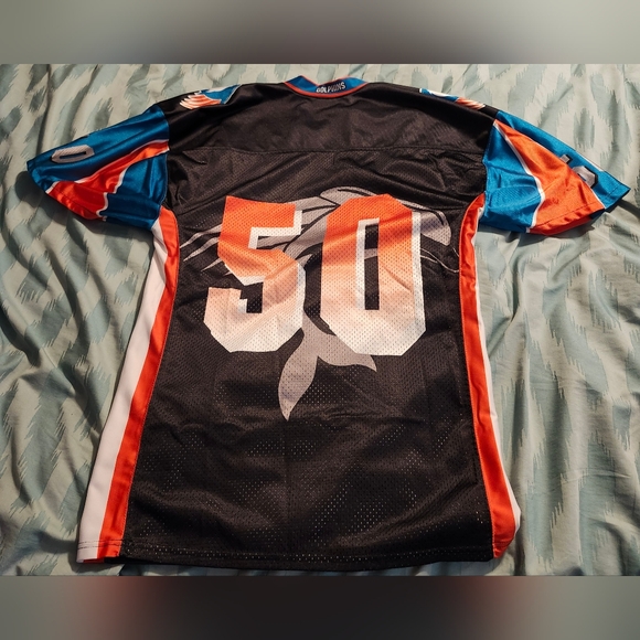 VINTAGE ALLESON MIAMI DOLPHINS LONG JERSEY T-SHIRT Men's Size Large‎ #50 - Picture 8 of 10